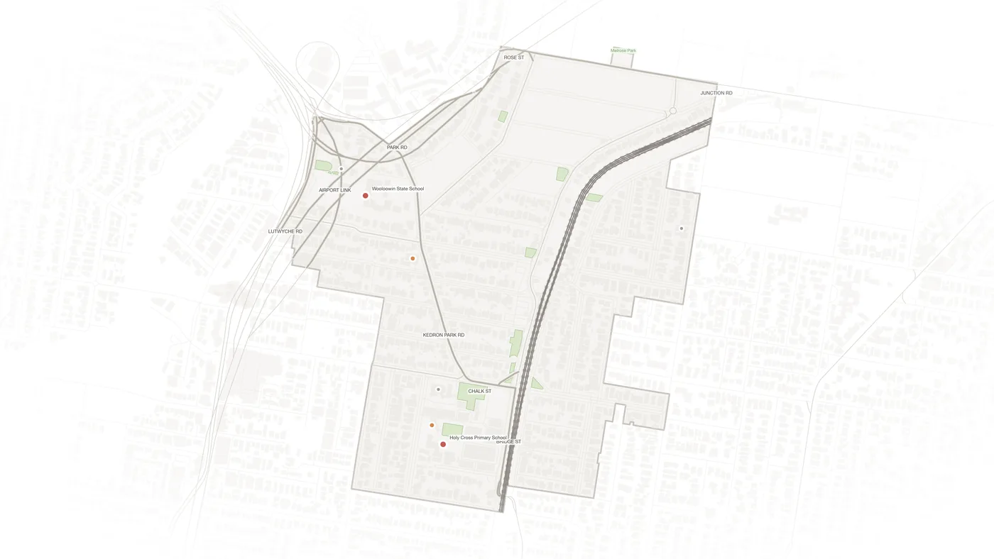 Wooloowin urban fabric map