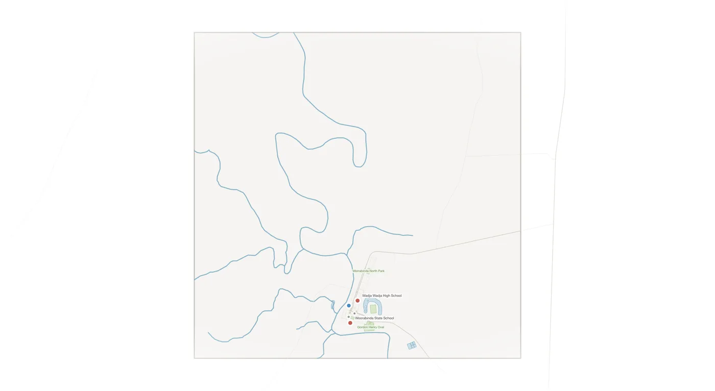 Woorabinda urban fabric map