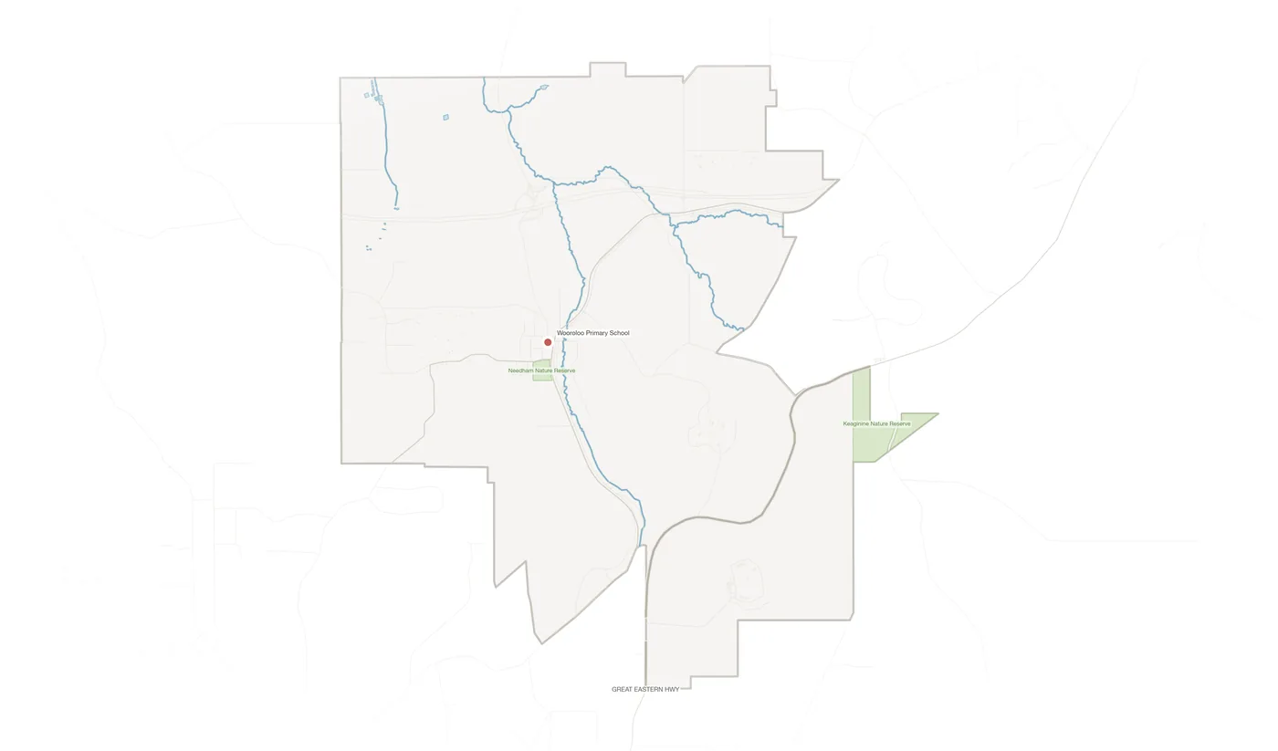 Wooroloo urban fabric map