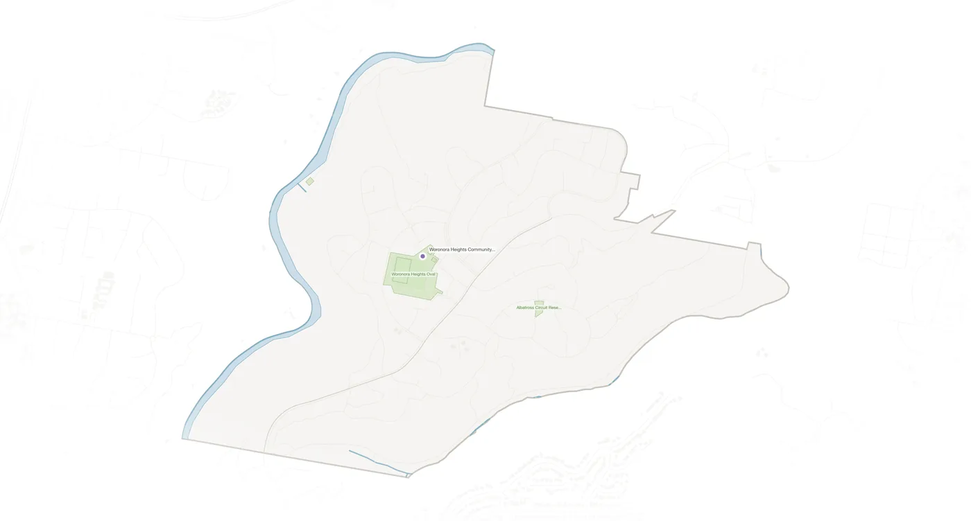 Woronora Heights urban fabric map