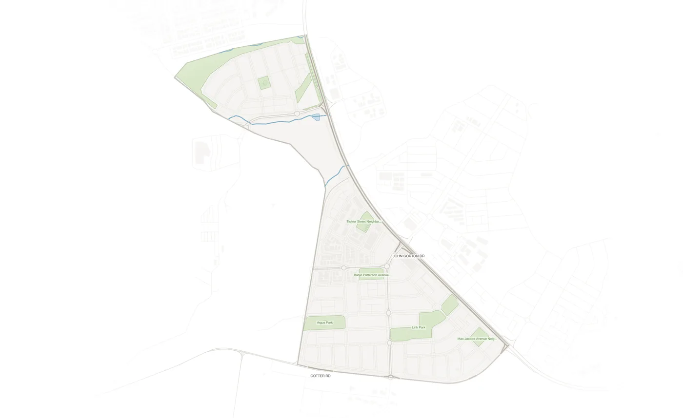 Wright urban fabric map