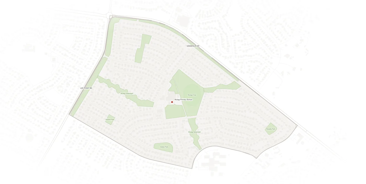 Wulagi urban fabric map