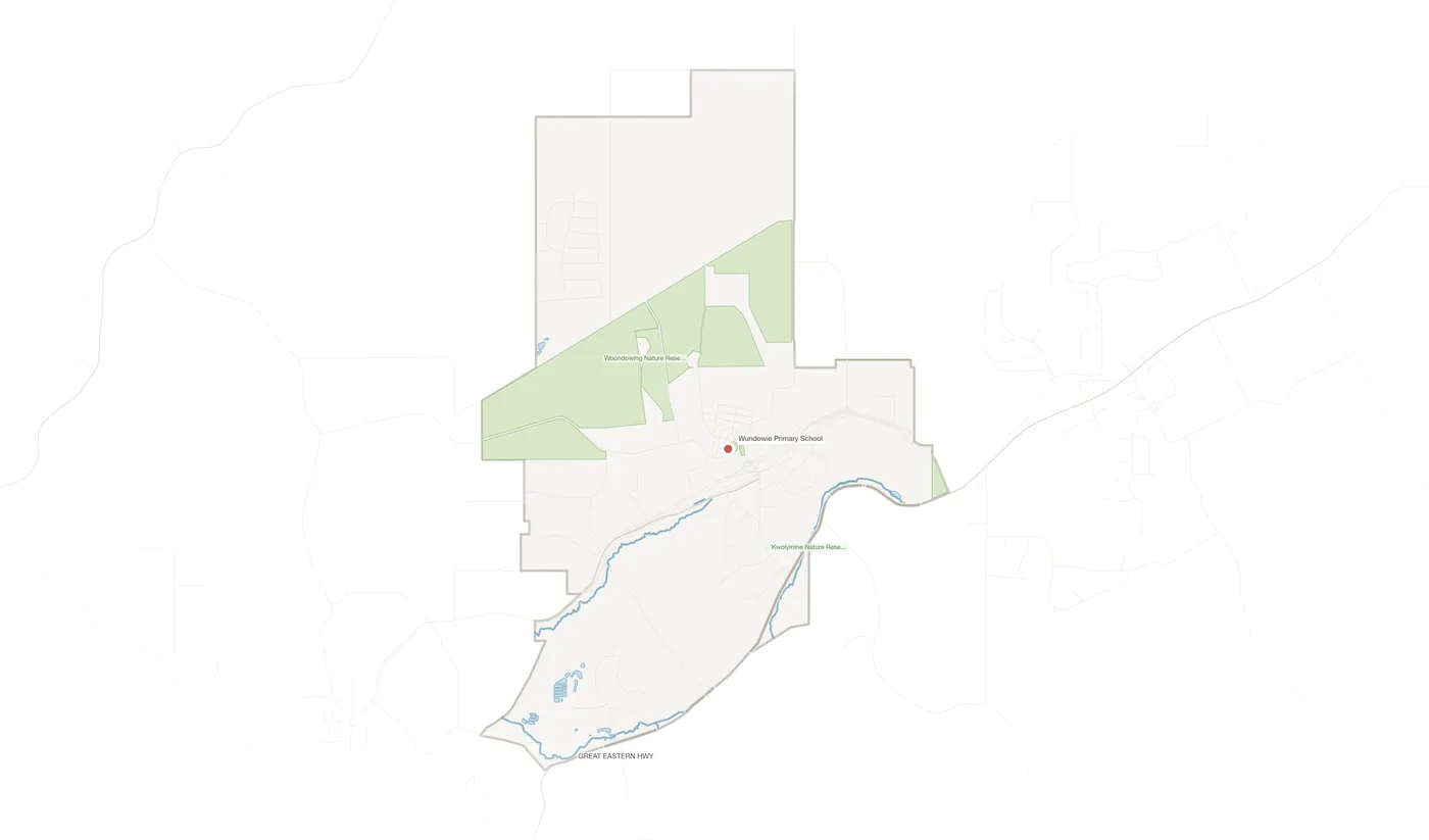 Wundowie urban fabric map