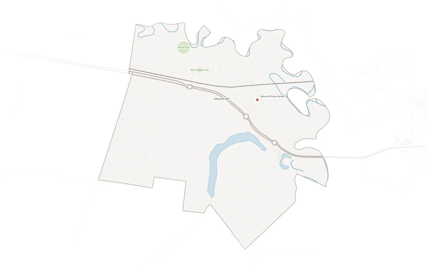 Wurruk urban fabric map
