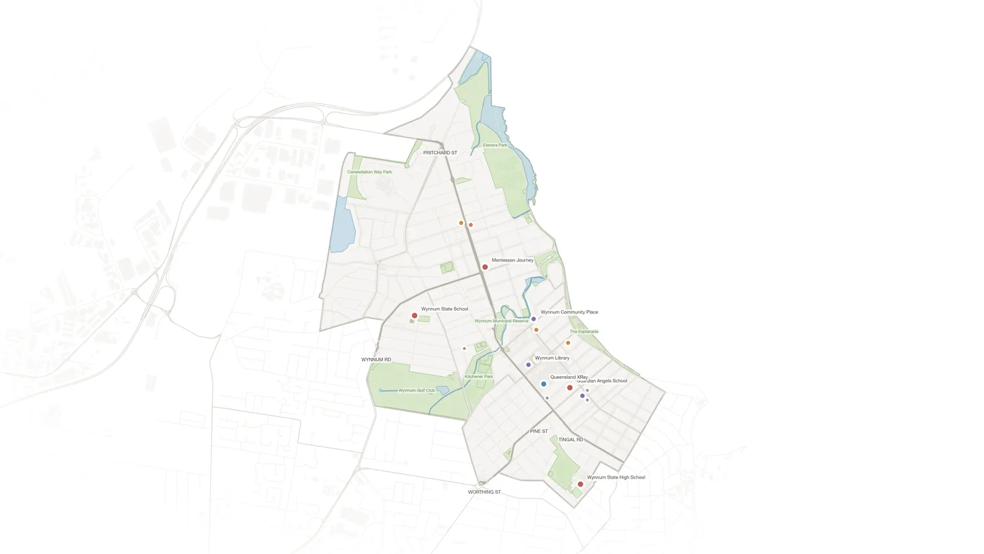 Wynnum urban fabric map