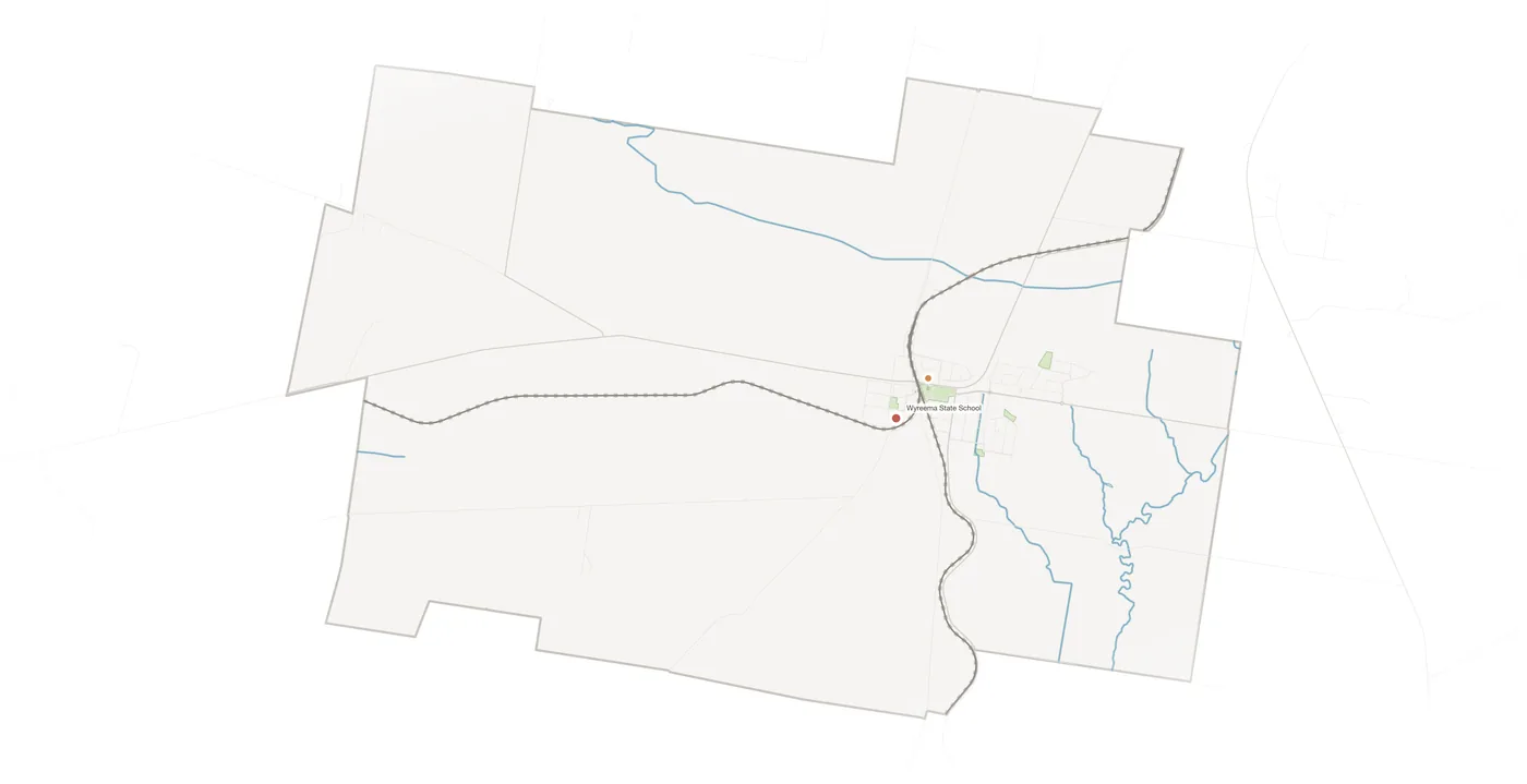 Wyreema urban fabric map