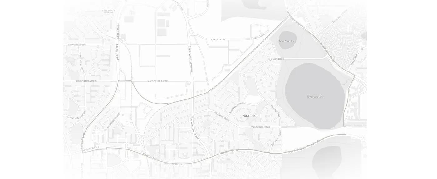 Yangebup urban fabric map