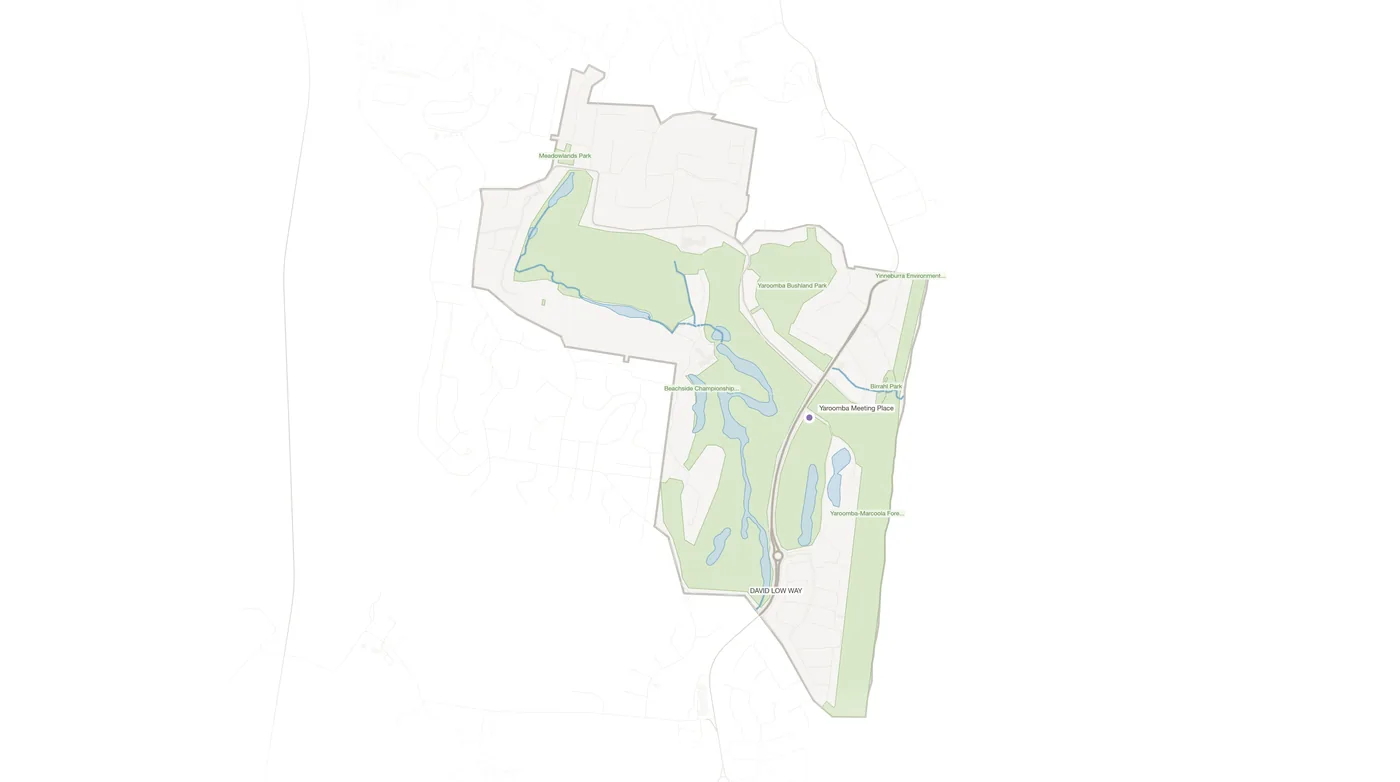 Yaroomba urban fabric map