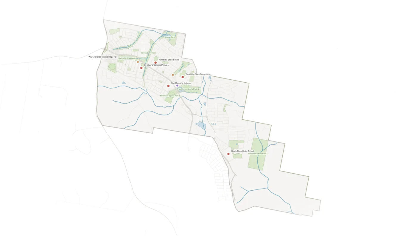 Yarrabilba urban fabric map