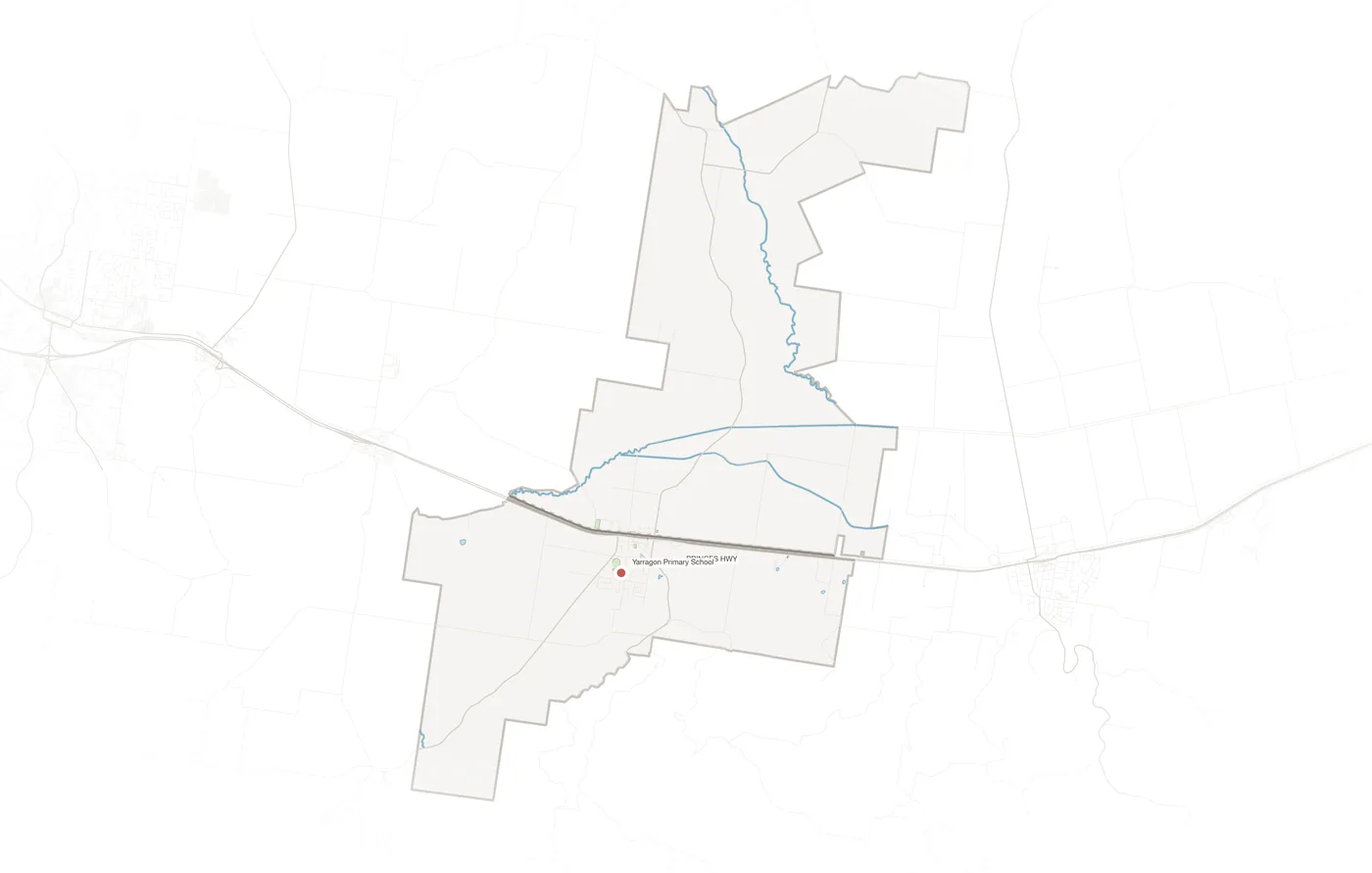 Yarragon urban fabric map