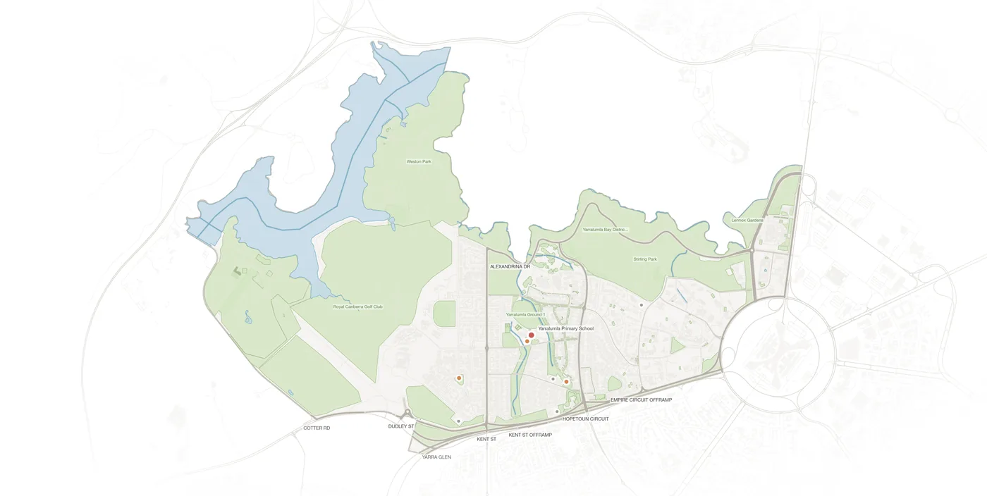 Yarralumla urban fabric map
