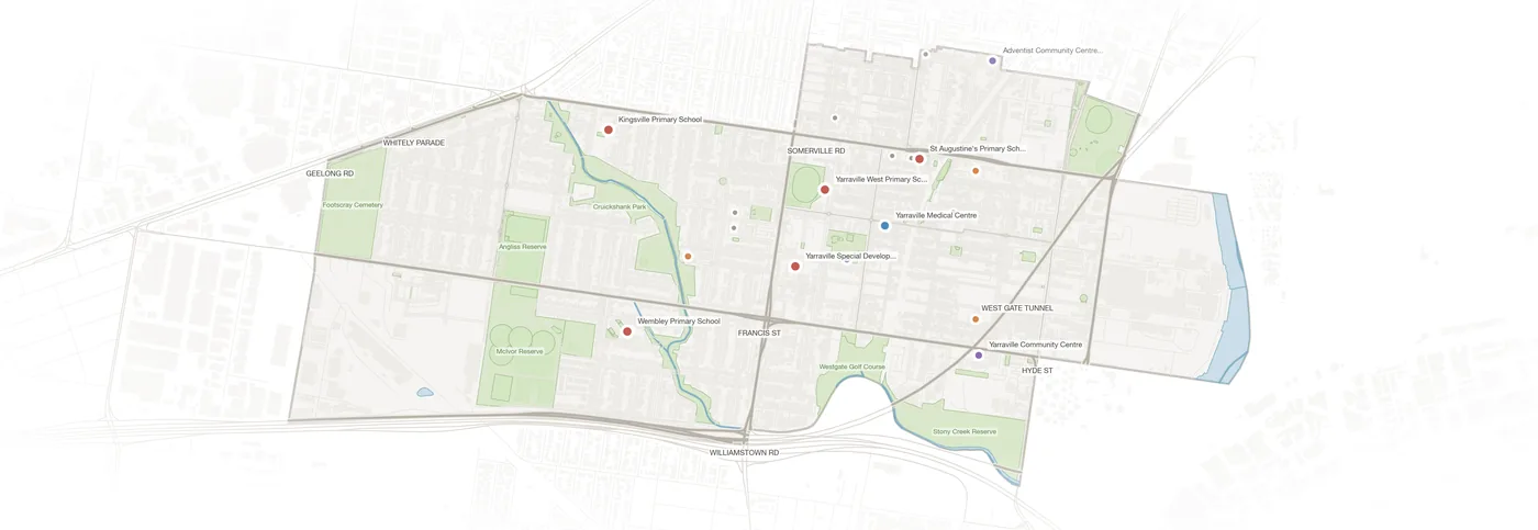 Yarraville urban fabric map