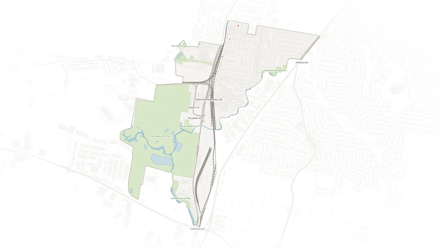 Yeerongpilly urban fabric map