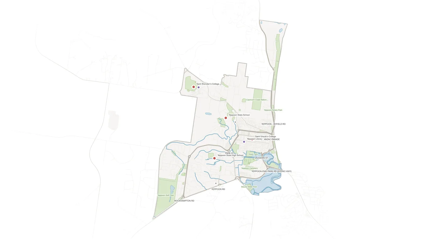 Yeppoon urban fabric map
