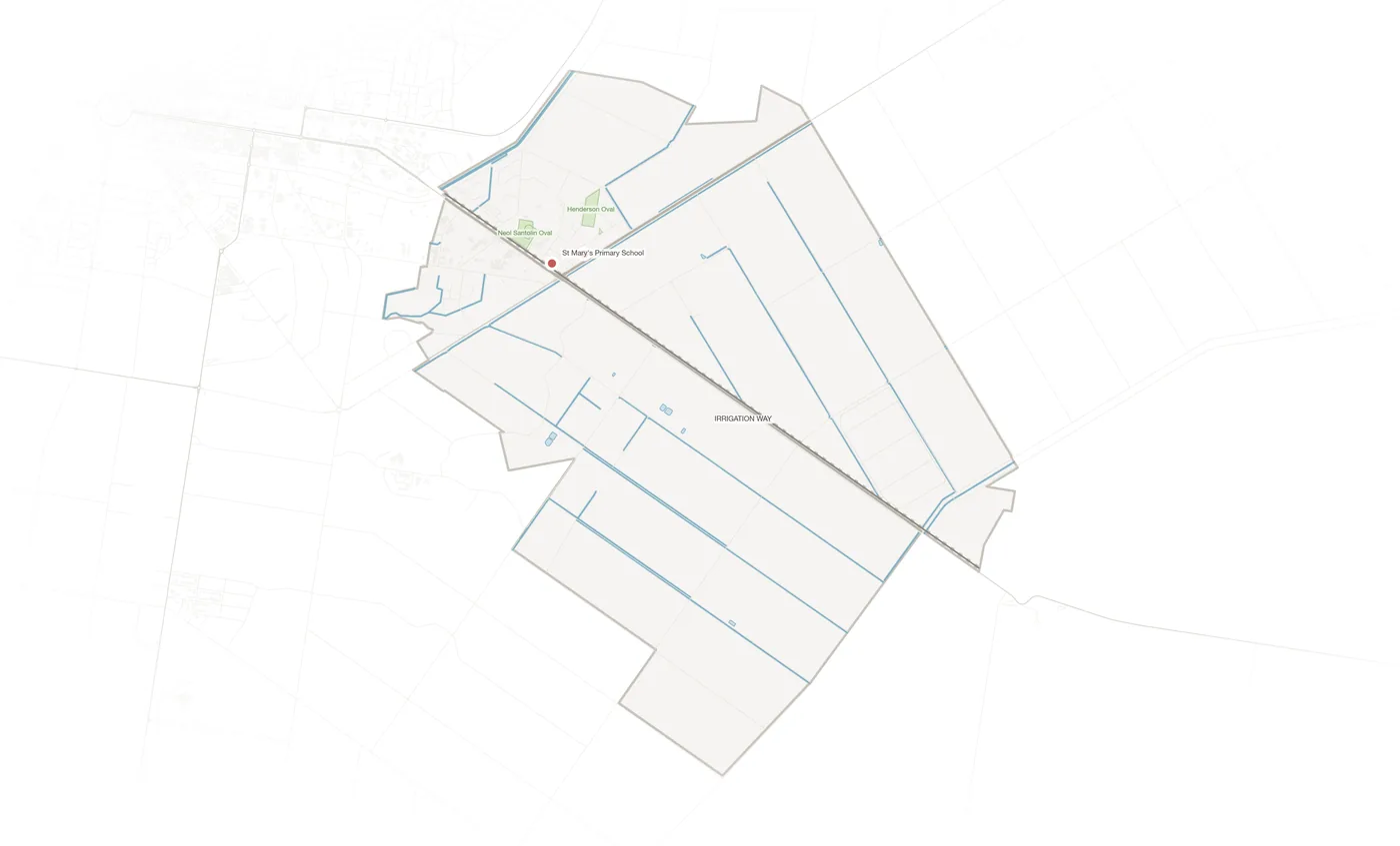 Yoogali urban fabric map