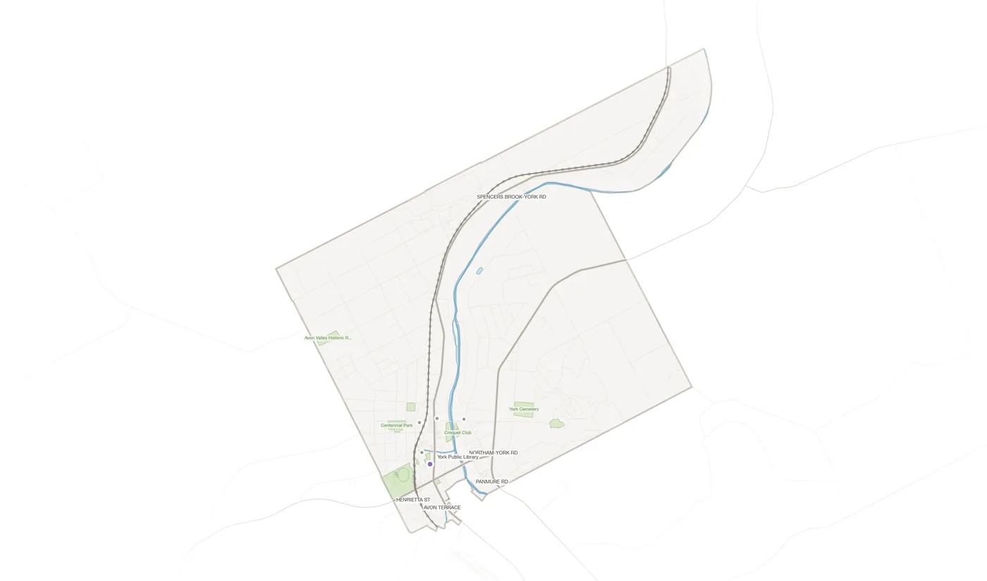 York urban fabric map