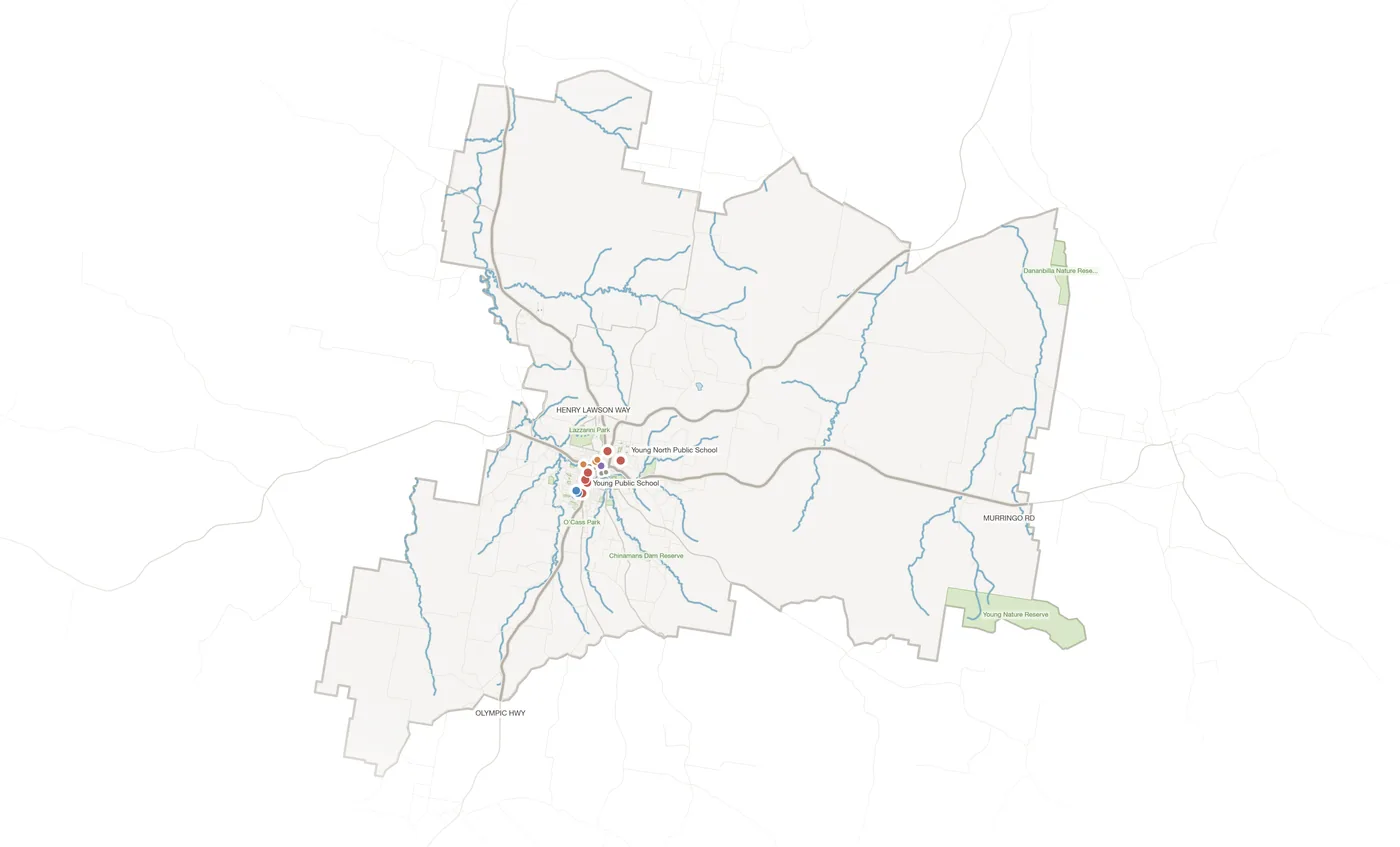 Young urban fabric map