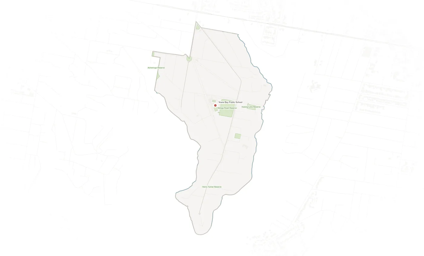 Yowie Bay urban fabric map