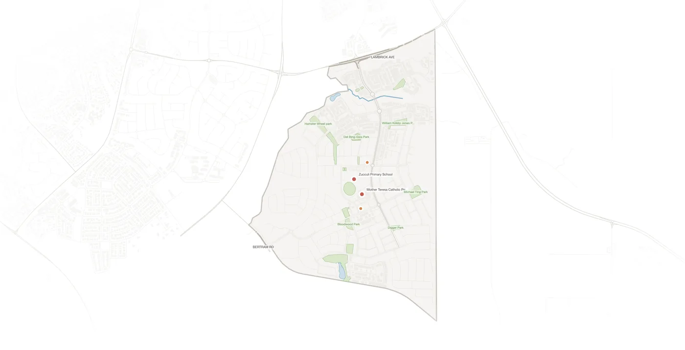 Zuccoli urban fabric map